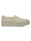 VINCE WARREN SUEDE PLATFORM SLIP-ON SNEAKERS,400014891183