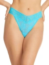 Hanky Panky Signature Lace Original Rise Thong In Tempting Turquoise