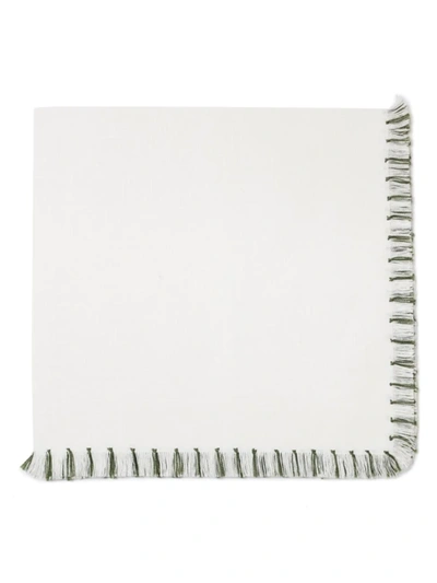 Tina Chen Designs Hand-knotted Fringe 4-piece Napkin Set