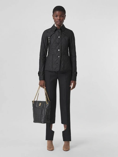 Burberry Quilted Thermoregulated Jacket In Black
