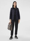 Burberry Quilted Thermoregulated Jacket In Blue