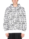HELMUT LANG SWEATSHIRT WITH ALL OVER LOGO PRINT,L09HM516 100