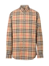 BURBERRY CAXTON CASUAL SHIRTS,8020863 A7028 ARCHIVE BEIGE