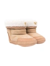 VERSACE KIDS BEIGE UNISEX ANKLE BOOTS,10004791A00395 1N18V