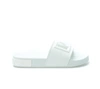 Dolce & Gabbana Dg Logo Slides In Calf Leather In White