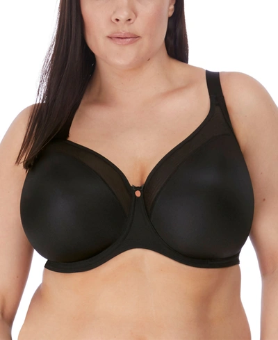 Elomi Plus Size Smooth Underwire Moulded Non Padded Bra El4301 In Black