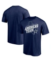 MAJESTIC MEN'S NAVY DALLAS COWBOYS HOMETOWN COLLECTION STATE SHAPE T-SHIRT