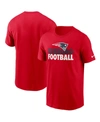 NIKE MEN'S RED NEW ENGLAND PATRIOTS HOMETOWN COLLECTION FOXBORO T-SHIRT