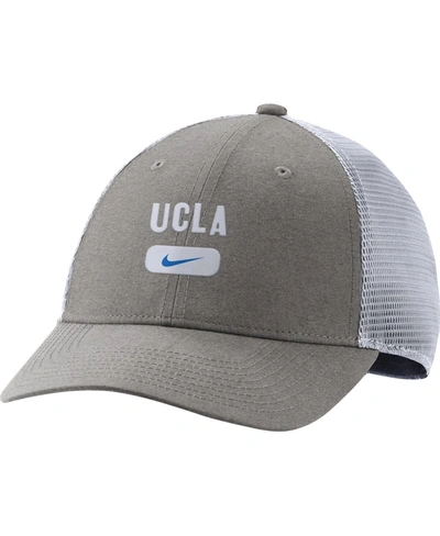 Nike Men's Heathered Gray Ucla Bruins Arch Over Snapback Hat