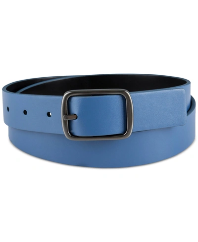 Inc International Concepts Men's Reversible Belt, Created For Macy's In Blue