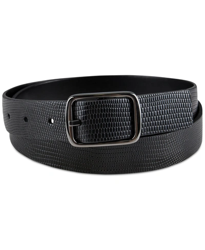 Inc International Concepts Men's Reversible Belt, Created For Macy's In Black