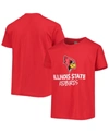 TWO FEET AHEAD BIG BOYS AND GIRLS RED ILLINOIS STATE REDBIRDS TEAM T-SHIRT