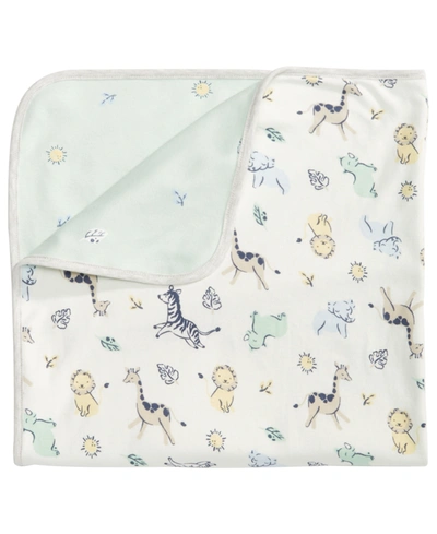 First Impressions Kids' Baby Boys Cotton Safari Blanket, Created For Macy's In Angel White