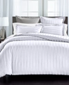 CHARTER CLUB DAMASK THIN STRIPE 550 THREAD COUNT COTTON 3-PC. COMFORTER SET, KING, CREATED FOR MACY'S