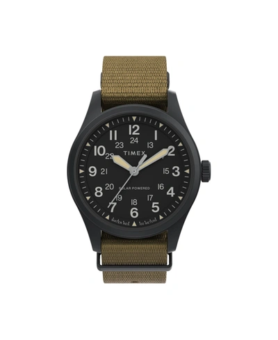 Timex Expedition North Field Post Solar Tan 36mm Watch In Tan Black