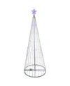Northlight 12' Multi-color Led Lighted Show Cone Christmas Tree Outdoor Decoration In Multi