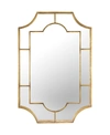 CREATIVE CO-OP INC ART DECO METAL FRAMED WALL MIRROR, GOLD-TONE