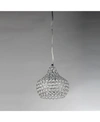 Home Accessories Kiss 7" 1-light Indoor Chandelier With Light Kit In Chrome