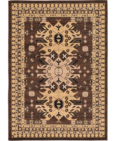Bayshore Home Charvi Chr1 7' X 10' Area Rug In Brown