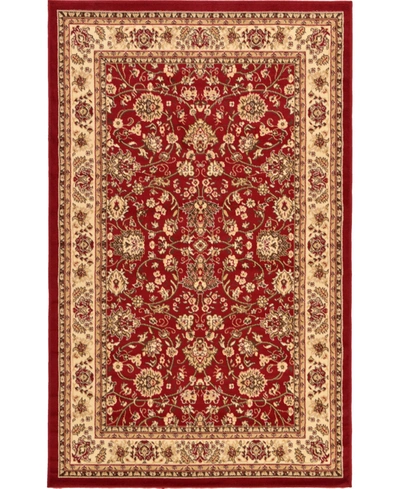 Bayshore Home Arnav Arn1 5' X 8' Area Rug In Burgundy