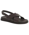 ANTHONY VEER MEN'S CANCUM CROSS STRAP COMFORT SANDALS