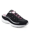 Easy Spirit Women's Romy Mule Walking Sneakers Women's Shoes In Black/white - Suede. Textile