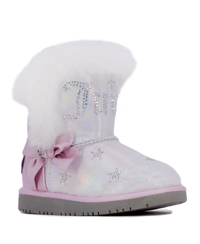 Juicy Couture Toddler Girls Cozy Boot In Silver