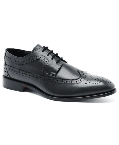 Anthony Veer Men's Regan Wingtip Leather Lace-up Dress Shoes In Black