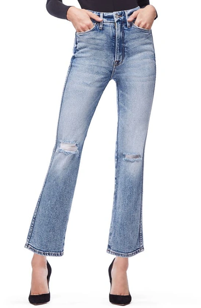 Good American Good Curve High Waist Ankle Straight Leg Jeans In Blue 189