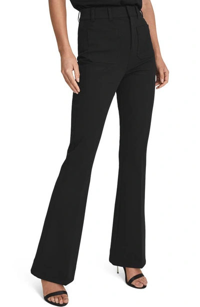 Reiss Petites Sian Flare Leg Pants In Black