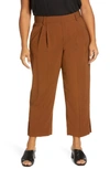 Vince Stovepipe Crop Pull-on Pants In Dk Vicuna