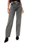 Good American Good Icon Loose Fit Straight Leg Jeans In Black239