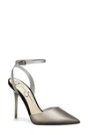 Jessica Simpson Women's Pirrie Lucite Vinyl 2-piece Pumps Women's Shoes In Clear Anthracite