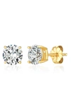 CRISLU CUBIC ZIRCONIA STUD EARRINGS,300167E00CZ