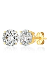 CRISLU CUBIC ZIRCONIA STUD EARRINGS,300168E00CZ