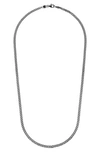 Crislu Curb Chain Necklace In Black Rhodium