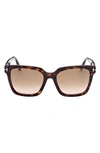 TOM FORD SELBY 55MM SQUARE SUNGLASSES,FT0952W5552F