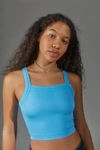 Out From Under Outsiders Ribbed Seamless Bra Top In Turquoise