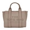 Marc Jacobs The The Mini Leather Tote Bag In Cement