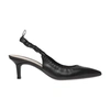 Gianvito Rossi Alina Leather Slingback Pumps In Black