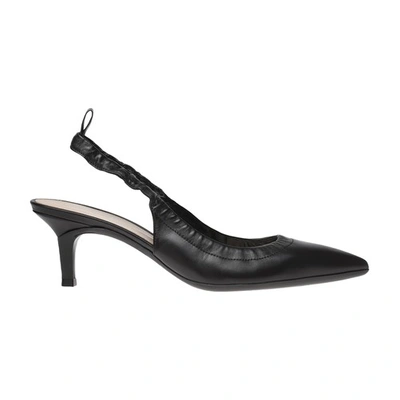Gianvito Rossi Alina Leather Slingback Pumps In Black