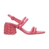 Gianvito Rossi Woman Sandals Magenta Size 8 Soft Leather In Ruby Rose