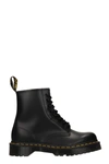 DR. MARTENS' DR. MARTENS 1460 BEX COMBAT BOOTS IN BLACK LEATHER,25345001