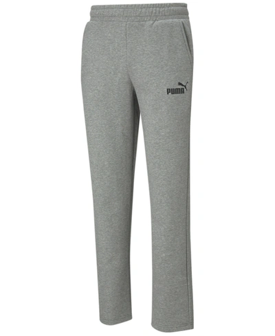 Puma Men's Slim-fit Logo-print Fleece Sweatpants In Mgh