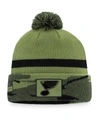 Fanatics Branded Camo Ottawa Senators Military Appreciation Cuffed Knit Hat With Pom In Camo