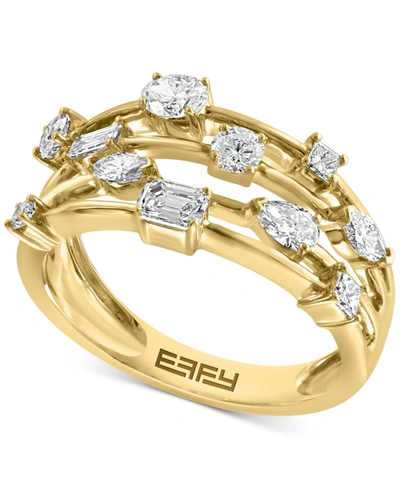 Effy Collection Effy Diamond Multi-shape Scatter Ring (3/4 Ct. T.w.) In 14k Gold In Yellow Gold