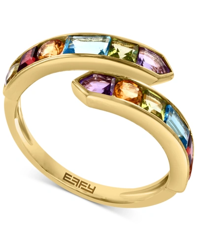 Effy Collection Effy Multi-gemstone Bypass Ring (2-1/2 Ct. T.w.) In 14k Gold