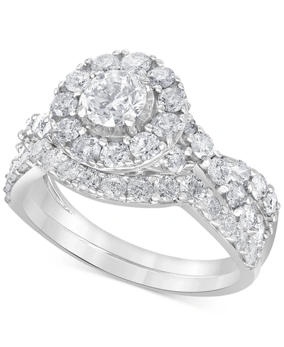 Macy's Diamond Bridal Set (2 Ct. T.w.) In 14k White Gold