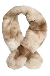 Marcus Adler Ombre Faux Fur Collar Scarf In Brown