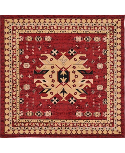 Bayshore Home Charvi Chr1 8' X 8' Square Area Rug In Red